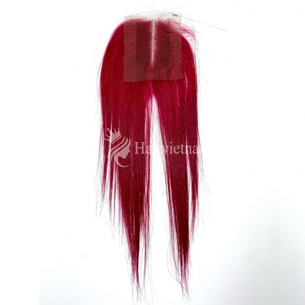 Vietnamese Burgudy Hair Lace Closure